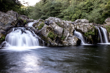 Obraz premium Sunset Falls, OR Waterfalls