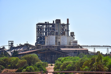 Italy, Puglia region, Taranto, metallurgical and iron and steel industry. View and details