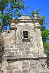 Italy, Puglia region, Massafra, ancient fortified palace in the historic center of the city. View...