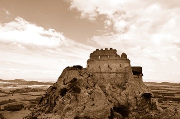 Obraz premium Castle of Acquafredda. Sepia