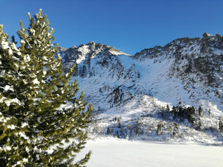 Snow in the mountains