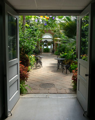 Walkway at botanical gardens