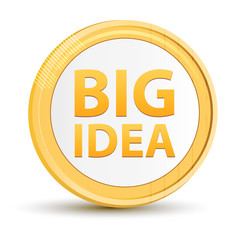 Big Idea gold round button
