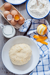 Raw Brioche Dough with Vanilla and Orange zest