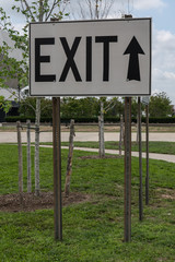 Exit sign