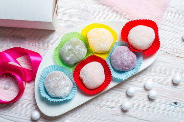 Traditional Japanese Mochi dessert