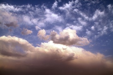 blue sky with clouds