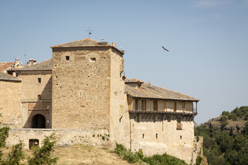 Fototapeta na wymiar Spain, Pedraza Medieval Village Main Square Typical Architecture. Cityscape