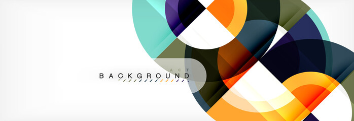 Fototapeta premium Vector circular abstract background