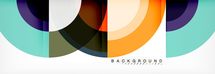 Obraz premium Vector circular abstract background