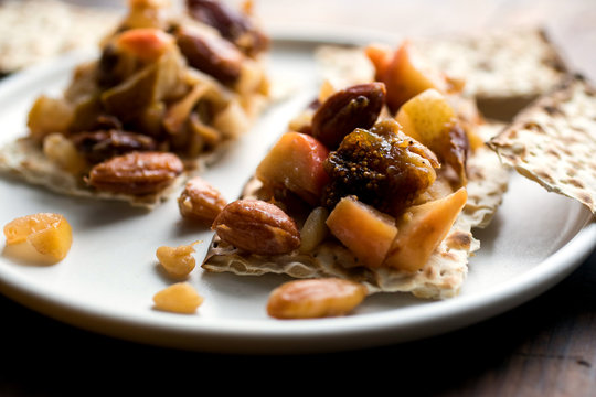  Passover Ferrara Haroset with Chestnuts, Pine Nuts, Pears and Dried Fruits.