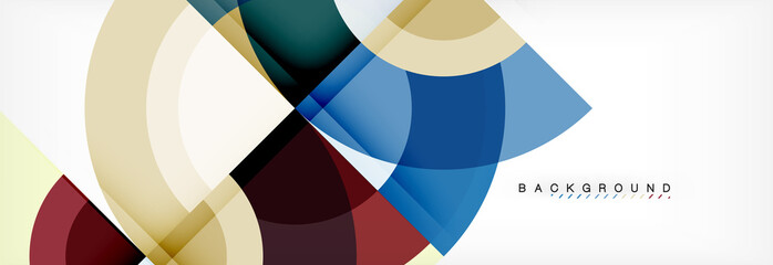 Obraz premium Vector circular geometric abstract background