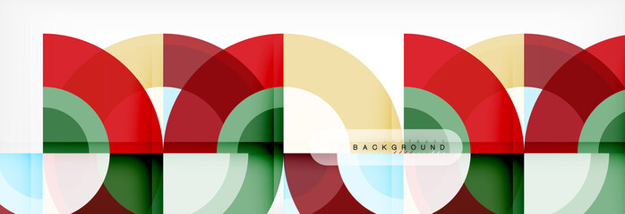 Obraz premium Vector circular abstract background