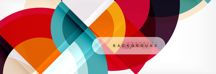 Vector circular abstract background