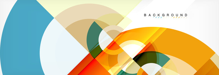 Vector circle abstract background