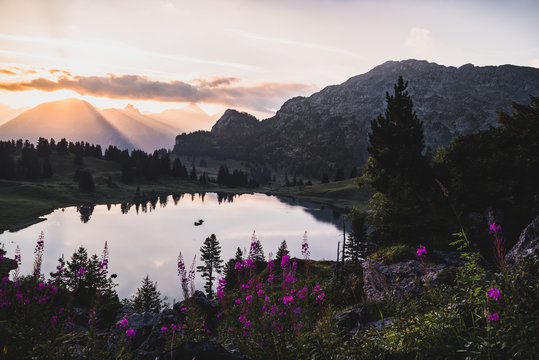 Seebergsee beim Sonnenaufgang