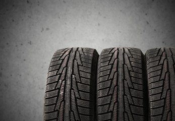 Tires objects isolated on  background