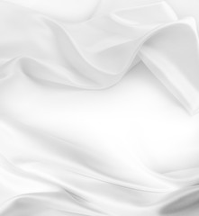 Obraz premium White silk fabric texture