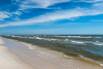 Baltic Sea coast in the daytime