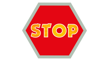 Stop Sign Graphic 003