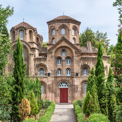 Naklejka premium Thessaloniki, Greece - August 16, 2018: Panagia Chalkeon church, Thessaloniki, Greece. Panagia Chalkeon Church was founded in 1028. Thessaloniki.