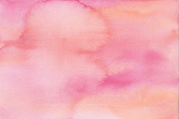 hand painted watercolor background texture pink ombre