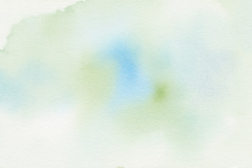 hand painted watercolor background textures with soft green and blue - 220018230