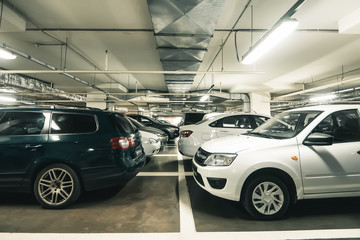Underground garage or modern car parking