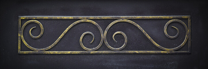 Forged metal in retro style