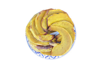 Grilled Thai Pumpkin,Delicious vegetable commonly used in savory and sweet dishes, cooking.