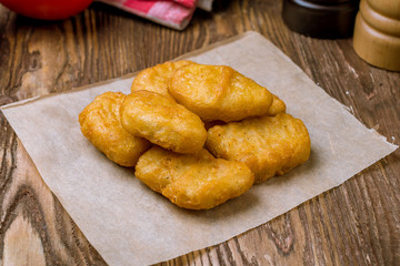 Fried chicken nuggets