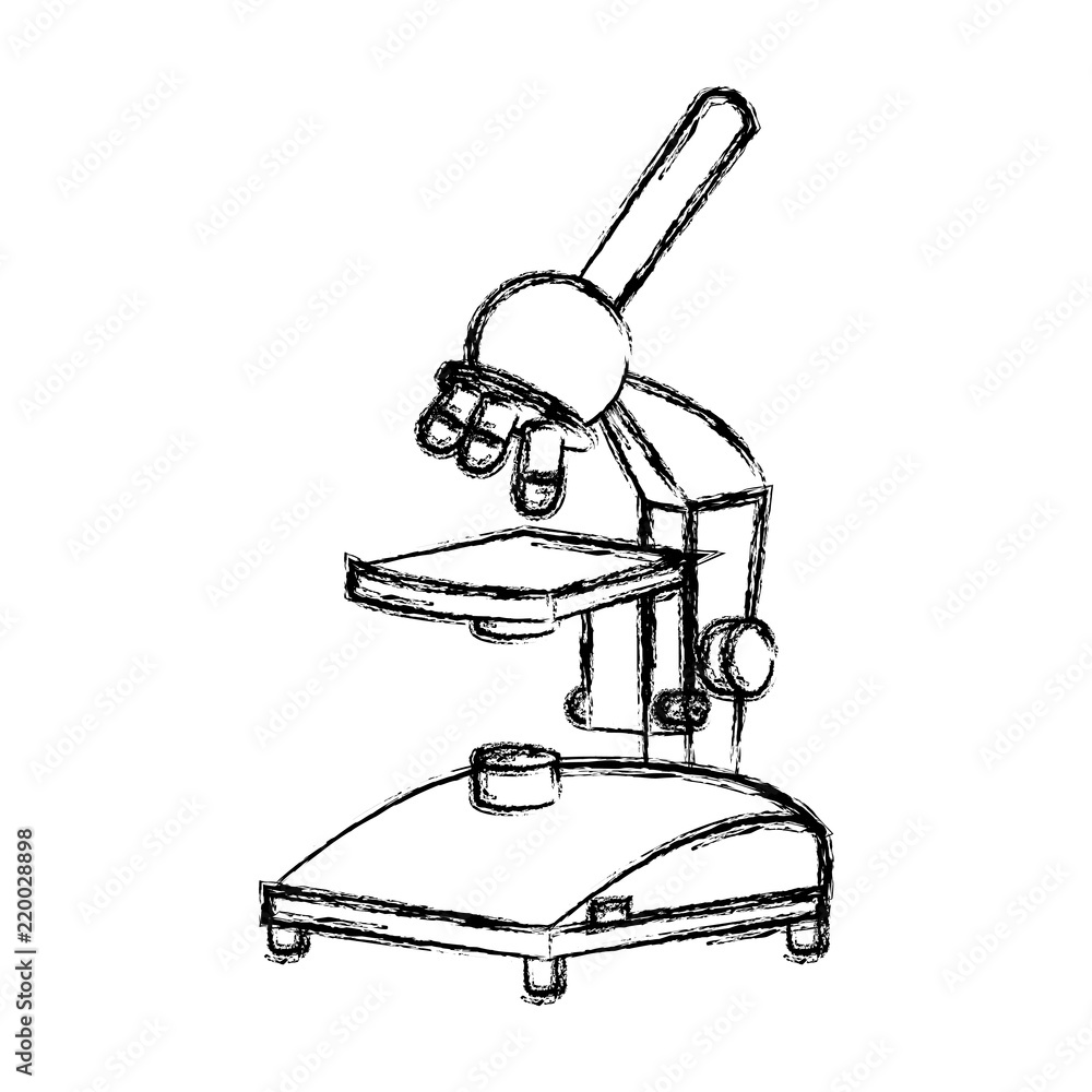 Poster grunge science microscope labortory object design