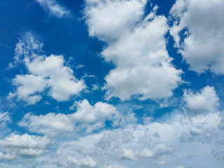 Moving Cloud Formation In The Blue Sky