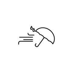 wind icon. Element of autumn icon for mobile concept and web apps. Thin line wind icon can be used for web and mobile