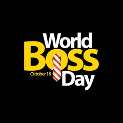 World Boss Day Vector Template Design Illustration