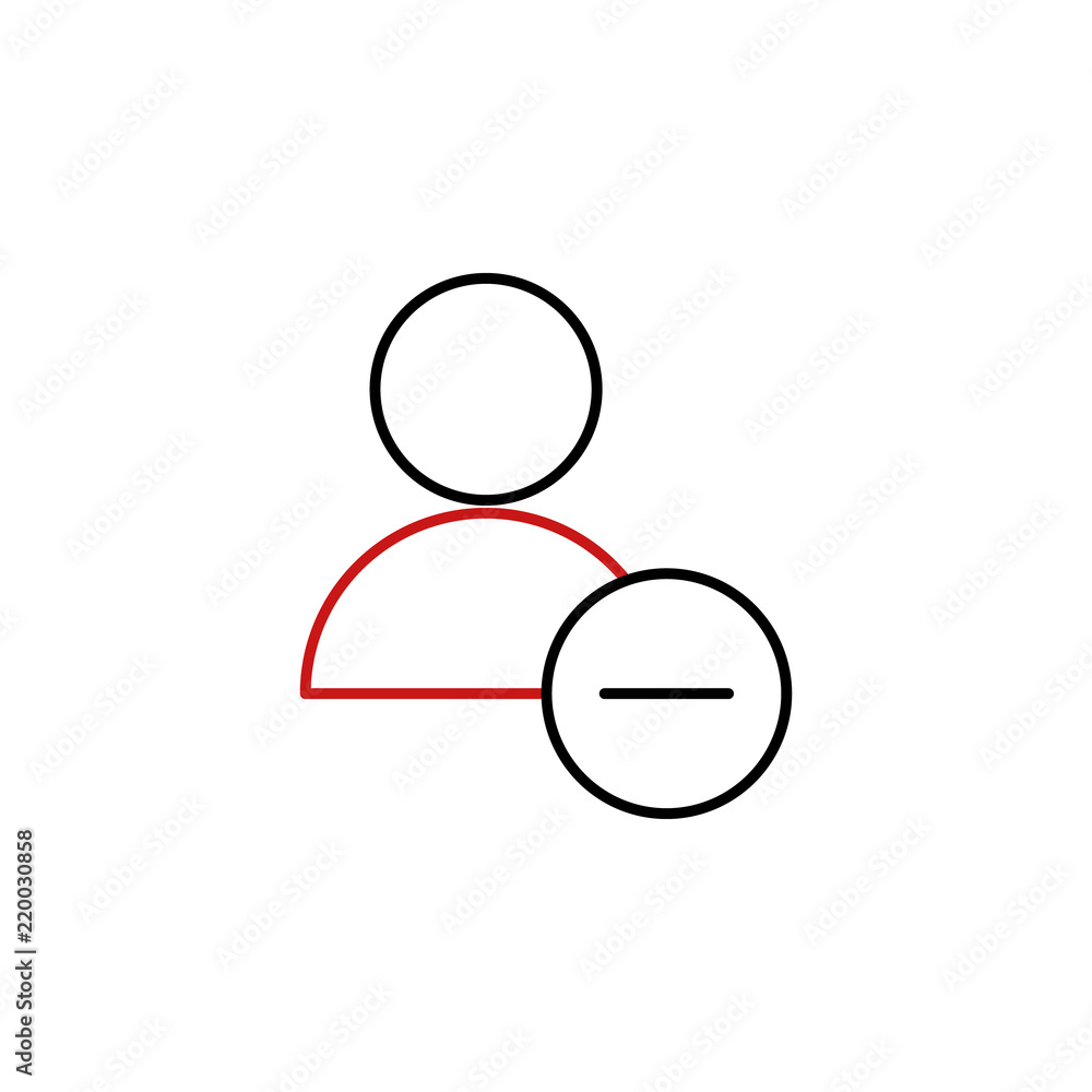 Poster delete user icon. element of text editor sign icon. premium quality graphic design icon. signs and s