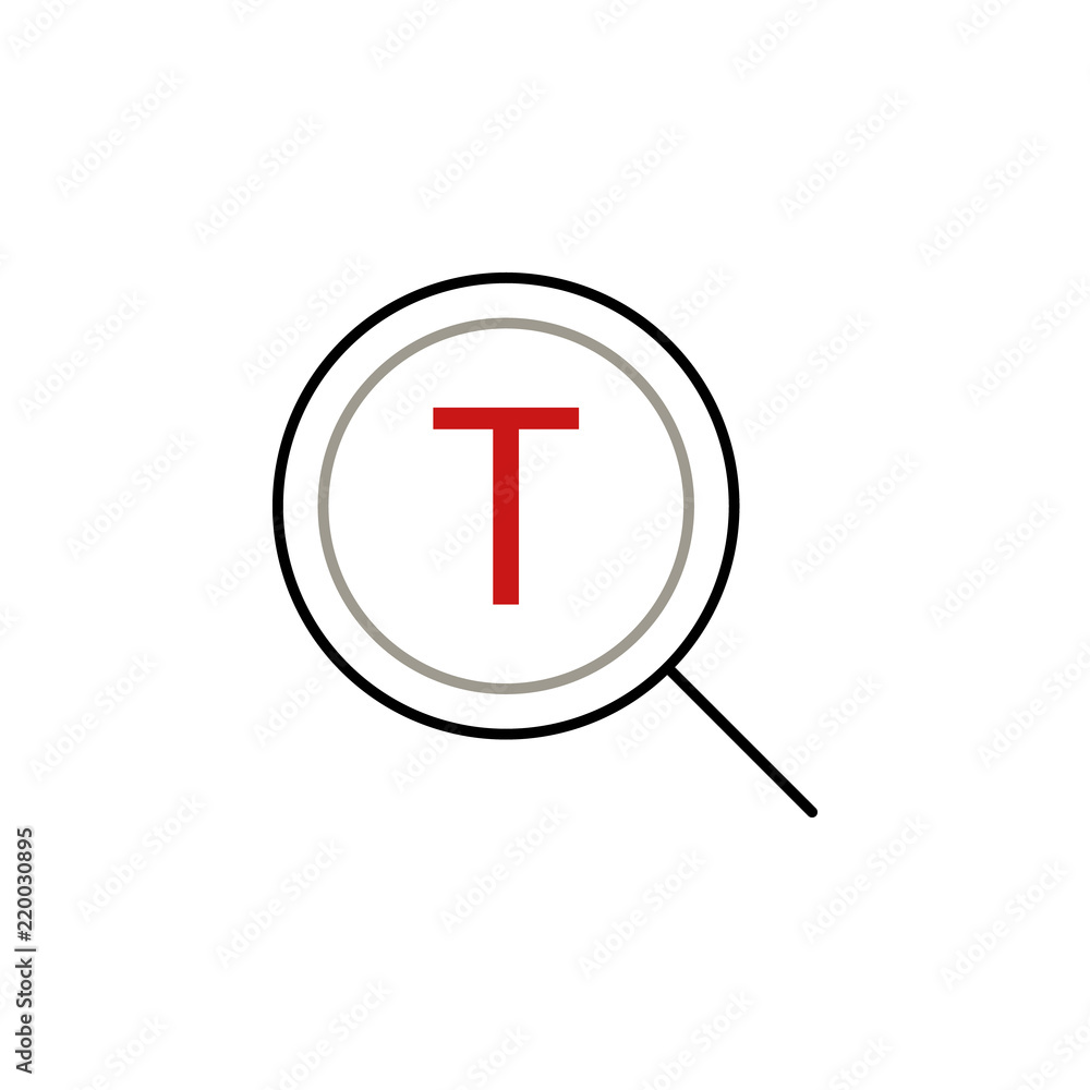 Poster search text icon. element of text editor sign icon. premium quality graphic design icon. signs and s