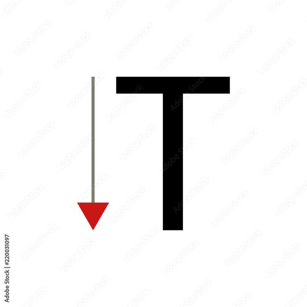 Aufkleber text down icon. element of text editor sign icon. premium quality graphic design icon. signs and sym