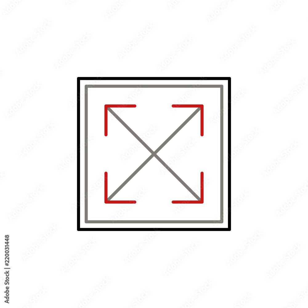 Poster expansion extend icon. element of text editor sign icon. premium quality graphic design icon. signs 