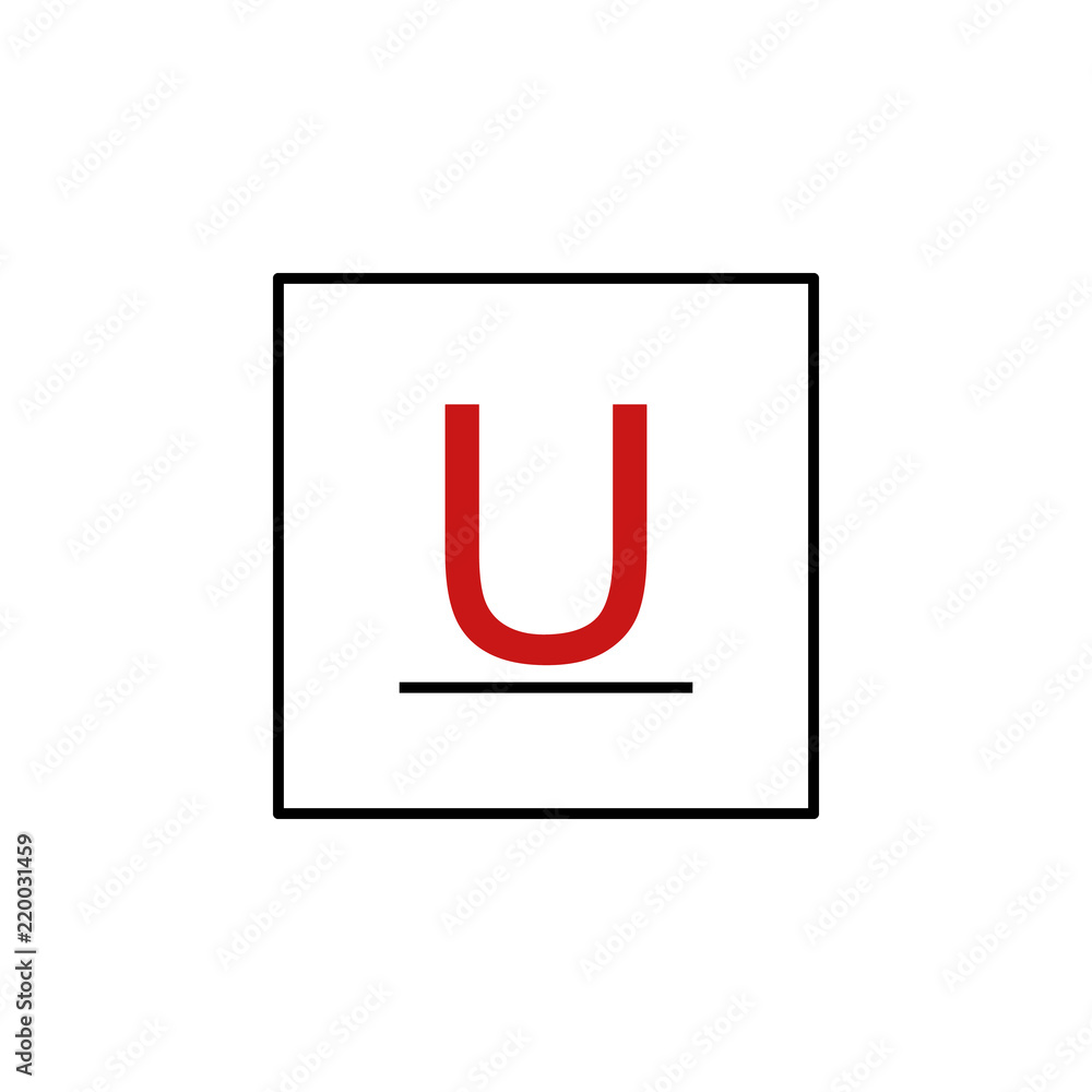 Poster underline icon. element of text editor sign icon. premium quality graphic design icon. signs and sym