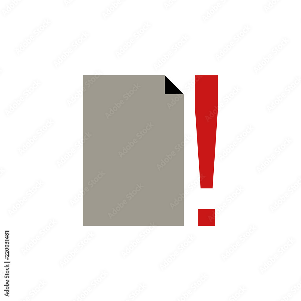 Poster page warning icon. element of text editor sign icon. premium quality graphic design icon. signs and 