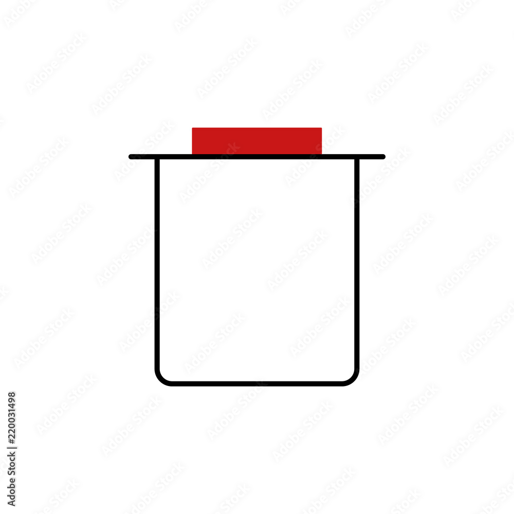 Poster delete basket icon. element of text editor sign icon. premium quality graphic design icon. signs and