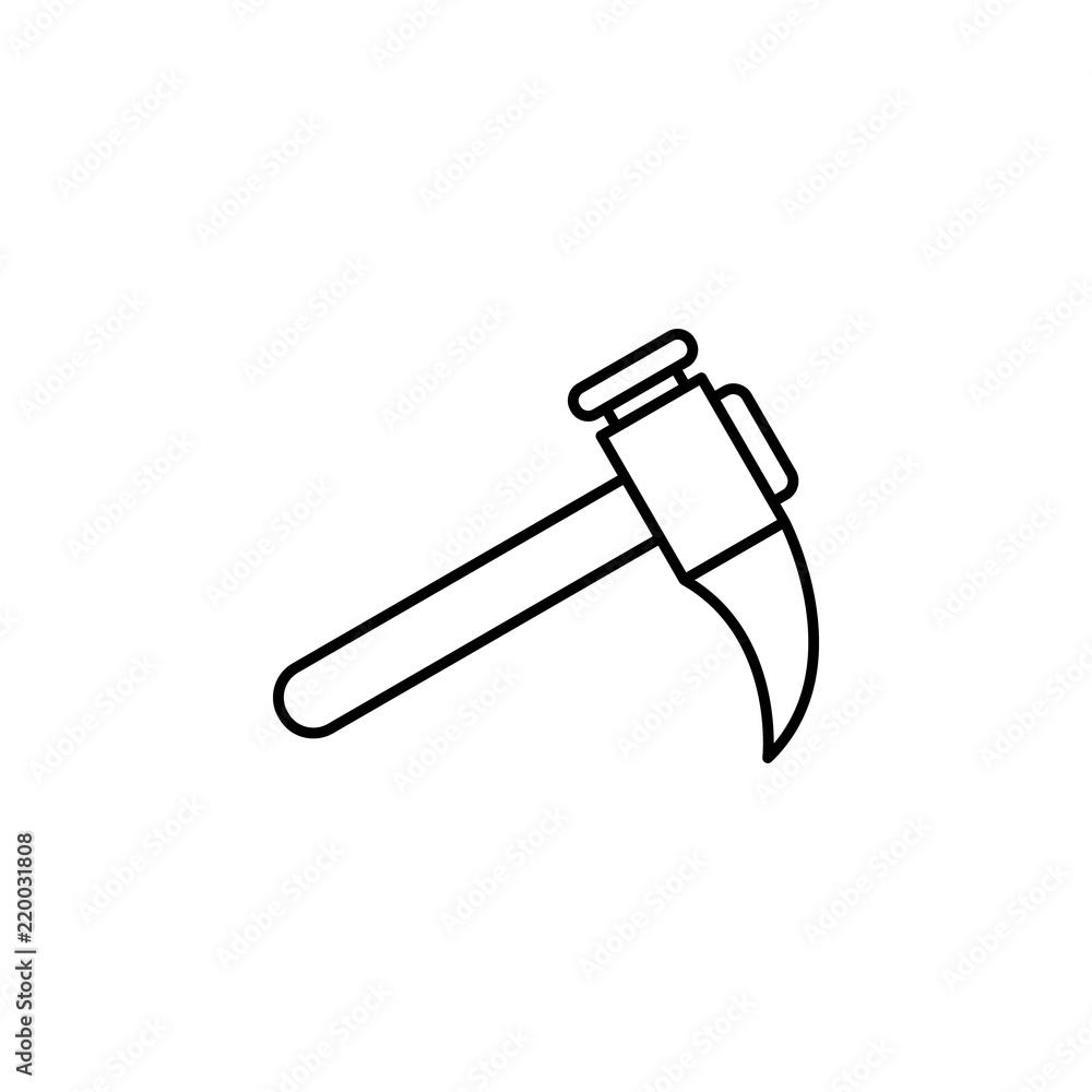 Poster hammer icon. element of car workshop icon for mobile concept and web apps. thin line hammer icon can
