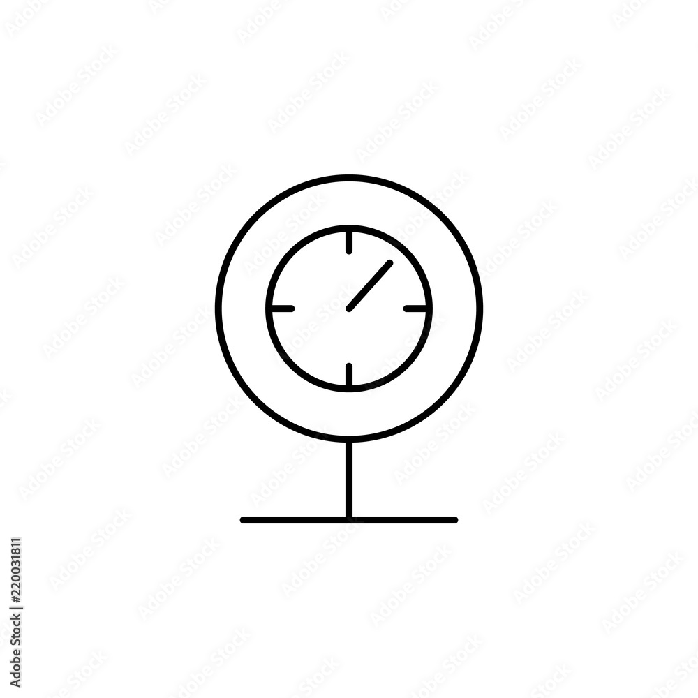 Poster pressure indicator icon. element of car workshop icon for mobile concept and web apps. thin line pre