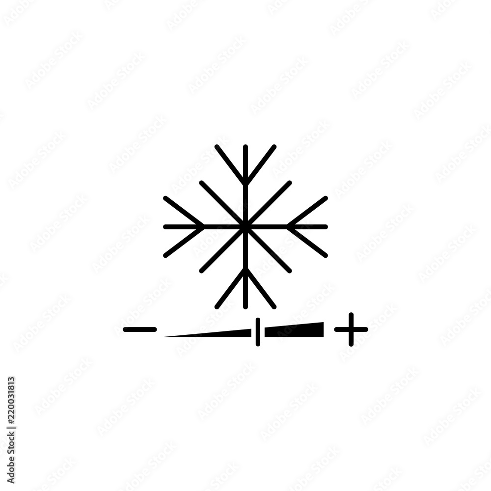 Poster auto temperature icon. element of car workshop icon for mobile concept and web apps. thin line auto 