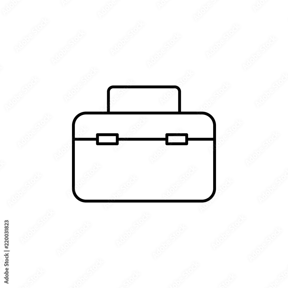 Poster garage box icon. element of car workshop icon for mobile concept and web apps. thin line garage box 