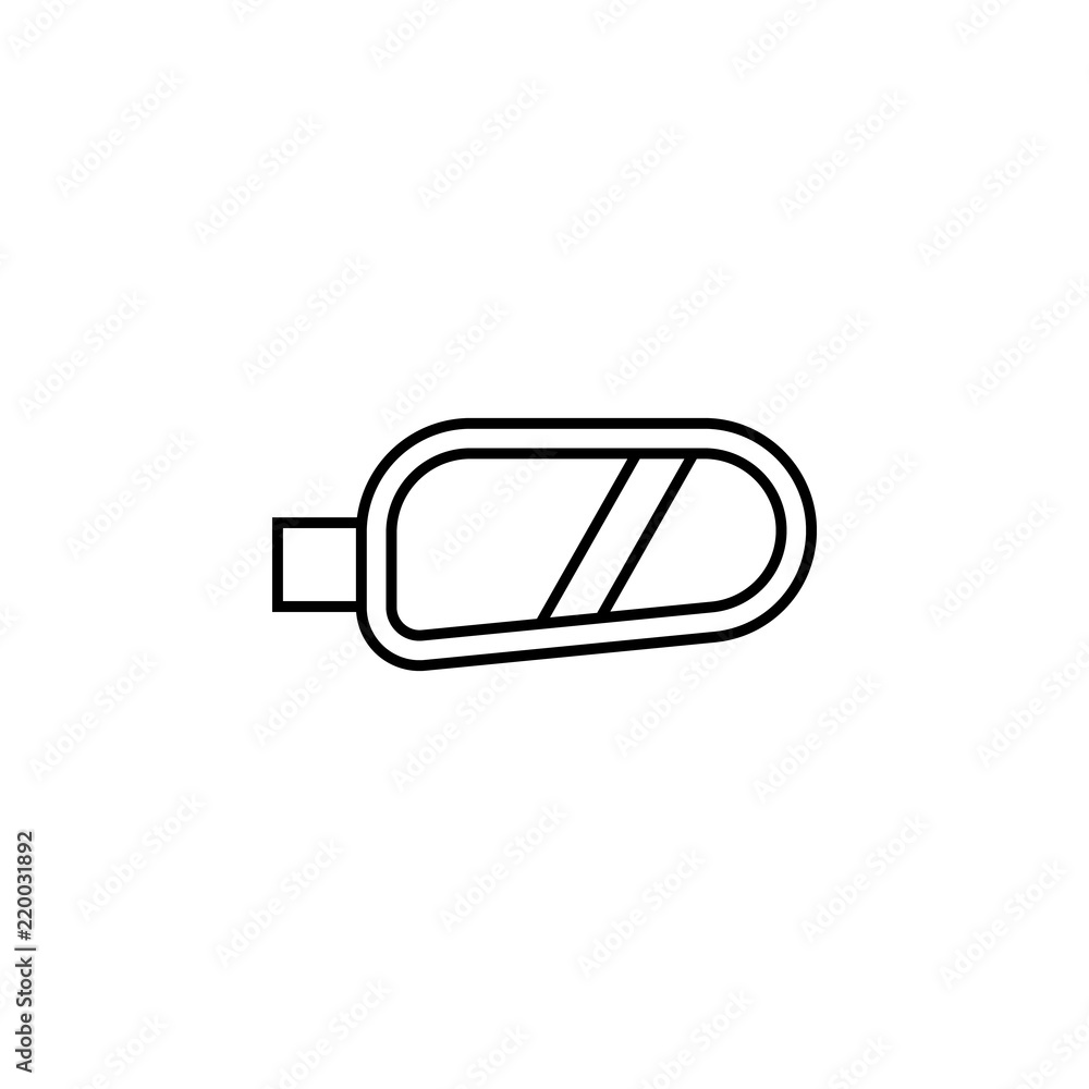 Poster door mirror icon. element of car workshop icon for mobile concept and web apps. thin line door mirro