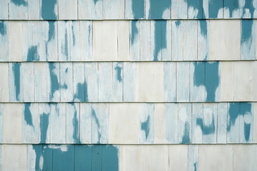 wood cedar panel exterior wall in painting