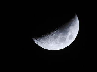 Close up shot of moon