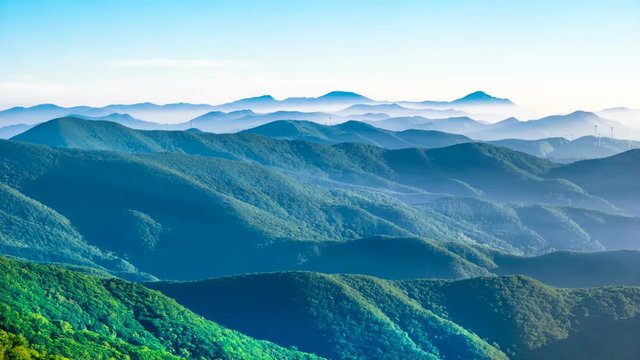 Looks like you're going over the mountain. Time lapse.
